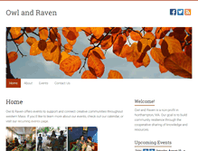 Tablet Screenshot of owlandraven.org